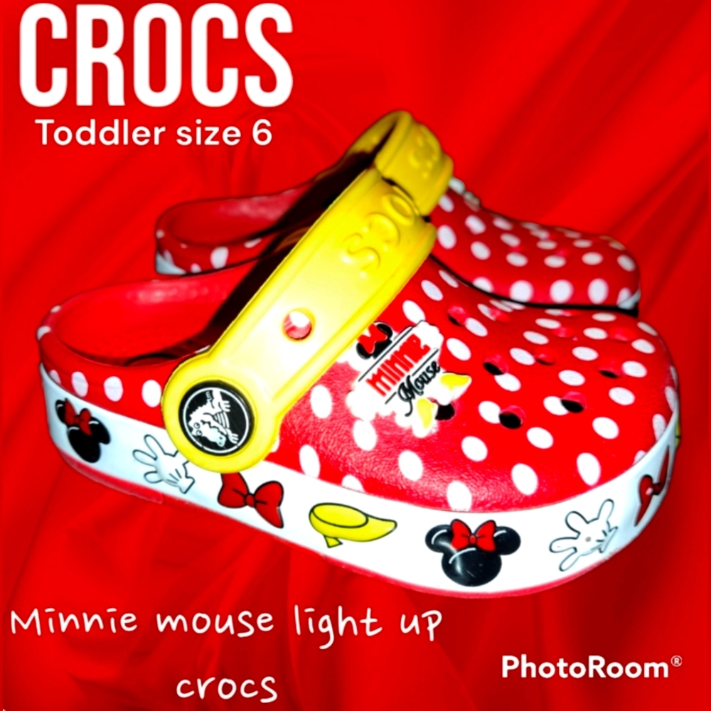 Crocs-Light-up Minnie Mouse